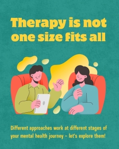 Therapy isnt one size fits all