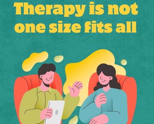 Therapy isnt one size fits all